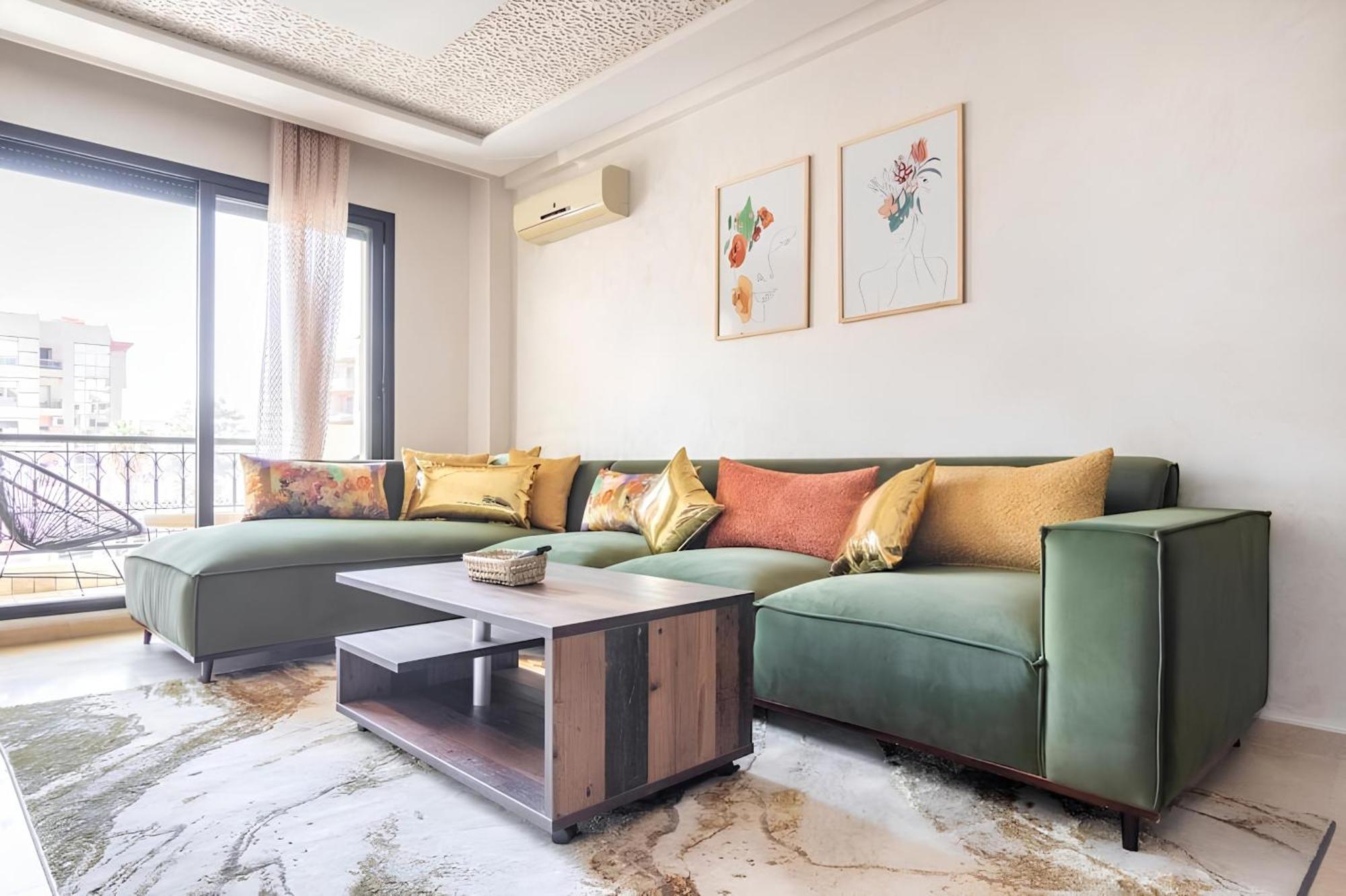 C-Appartement De Luxe Plein Centre De Gueliz Avec Piscine Parking Wifi Netflix Marrakesh Buitenkant foto